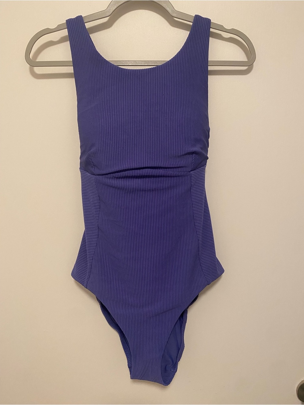 Calia High Support One Piece Swimsuit Blueberry Rib Size 8